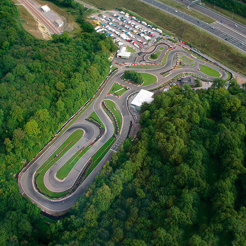 Buckmore race track - birds eye view