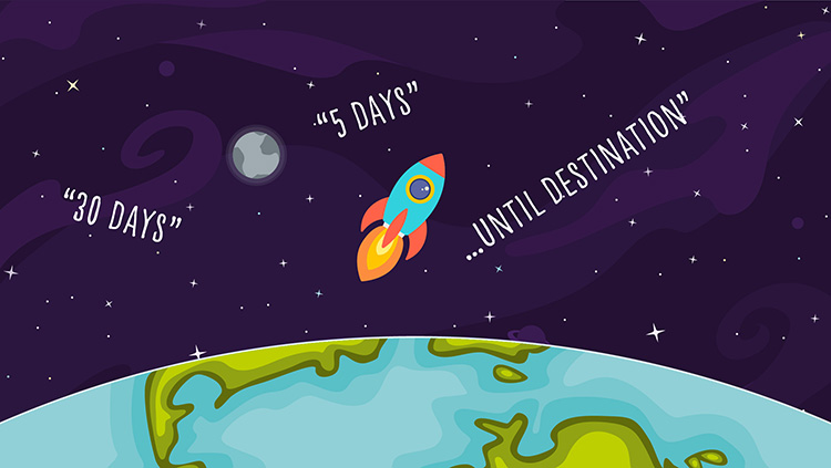 Website design takes days to complete