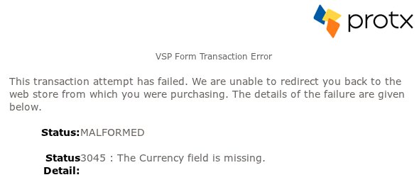 SagePAY form intergration error