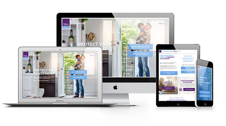 Bespoke Responsive website, development and SEO for Chartered Surveyors Arnold & Baldwin
