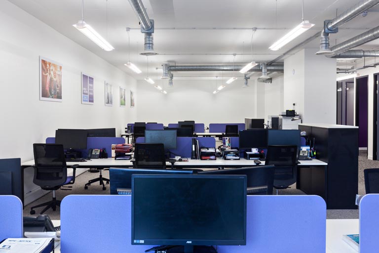 Office interior wallpaper design for Chartered Surveyors Arnold & Baldwin