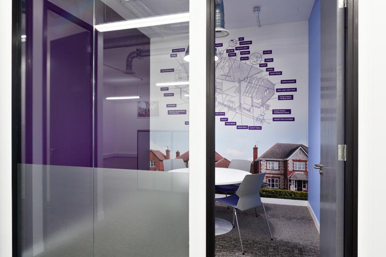 Arnold & Baldwin training room two wallpaper design