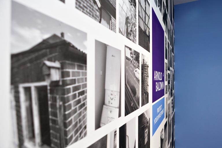 Wallpaper design for Arnold & Baldwin Chartered Surveyors