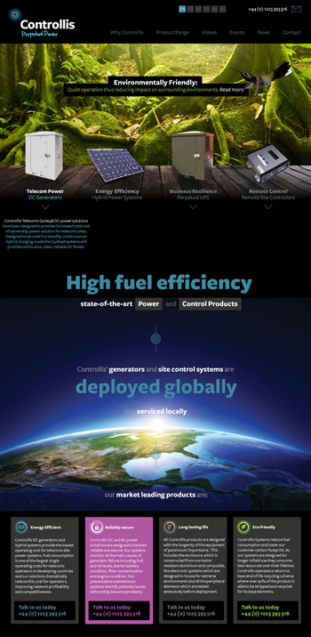 Company re-rand, multilingual website and marketing solutions for global telecoms power company...