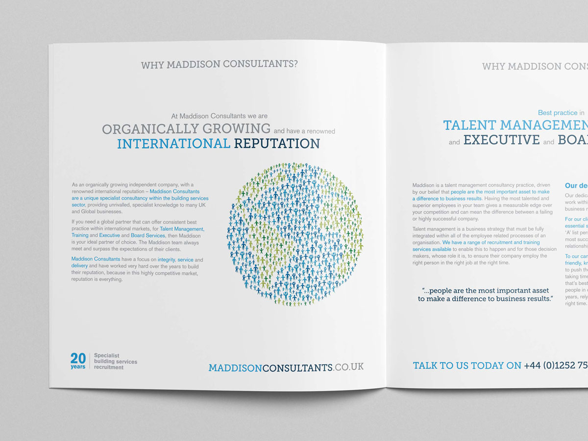 Bespoke brochure design for recruitment company