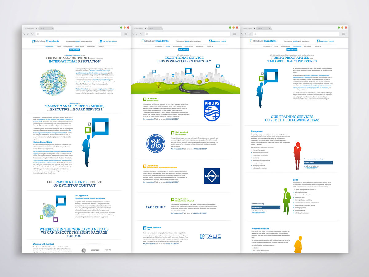 Bespoke website design for recruitment company