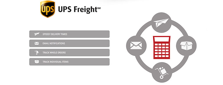 UPS freight shipping integration website styling
