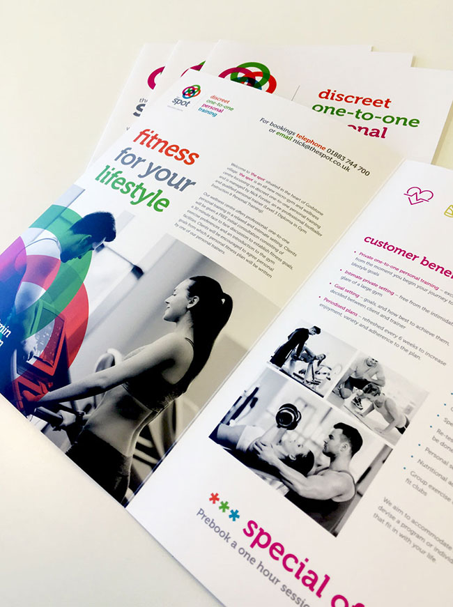 Brochure design for the spot, Godstone Surrey