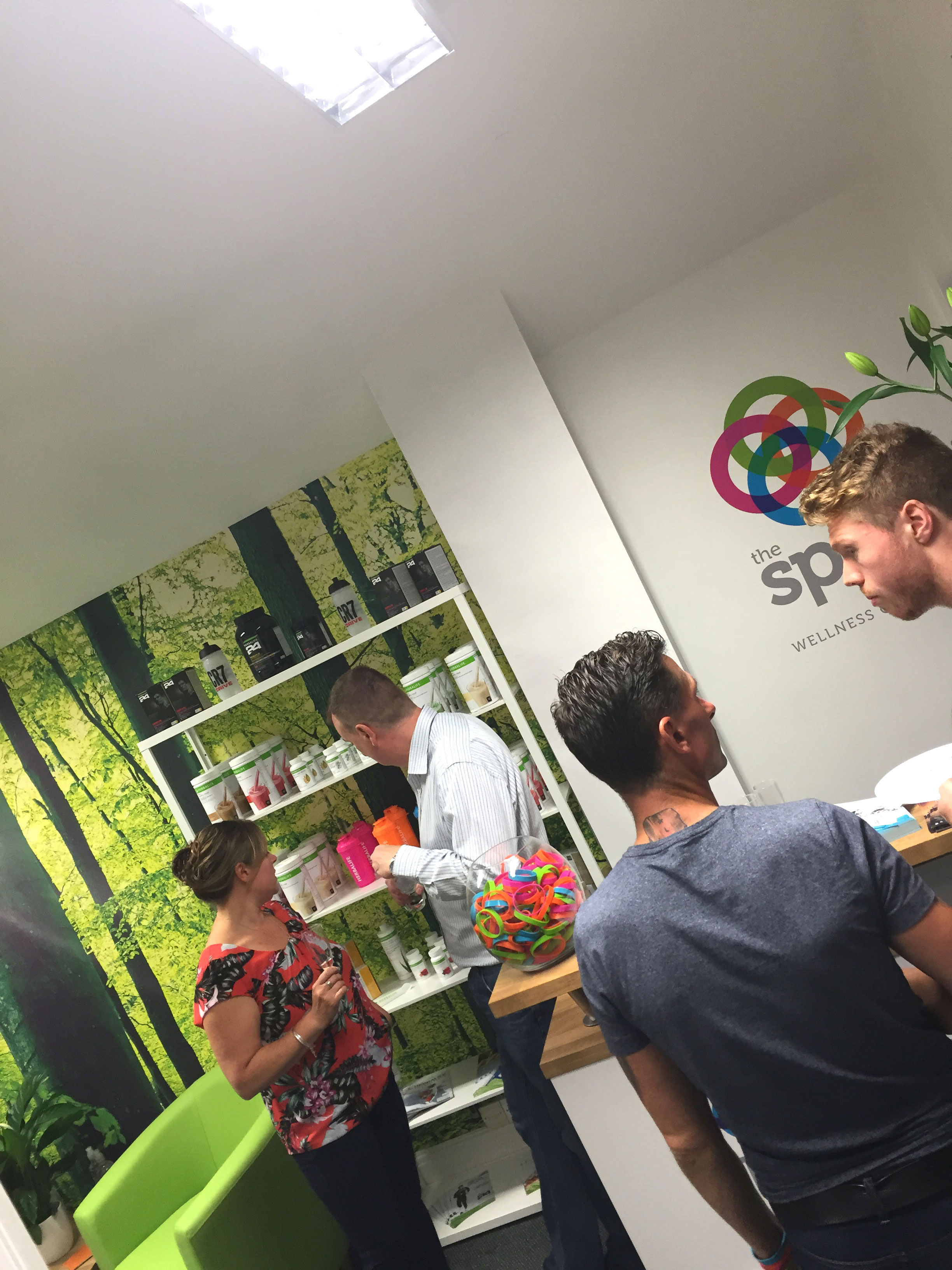 Fitnes centre and gym reception logo sticker and wallpaper design