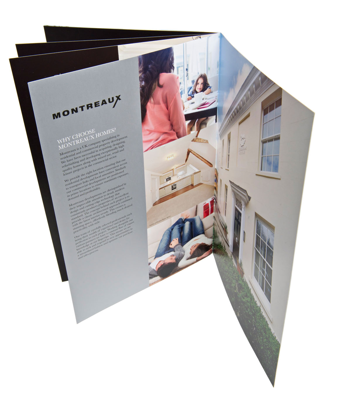 Property branding and brochure design for contemporary apartments in Woking