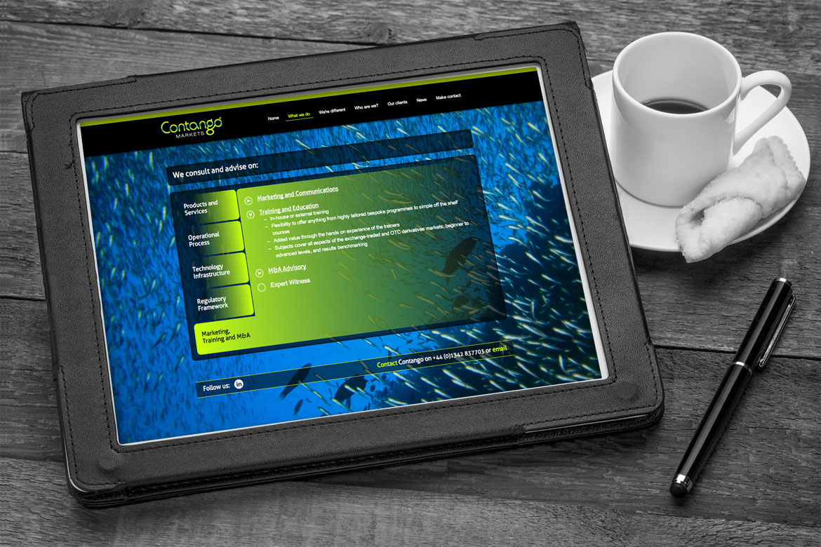 Web page design for a tabbed accordian system