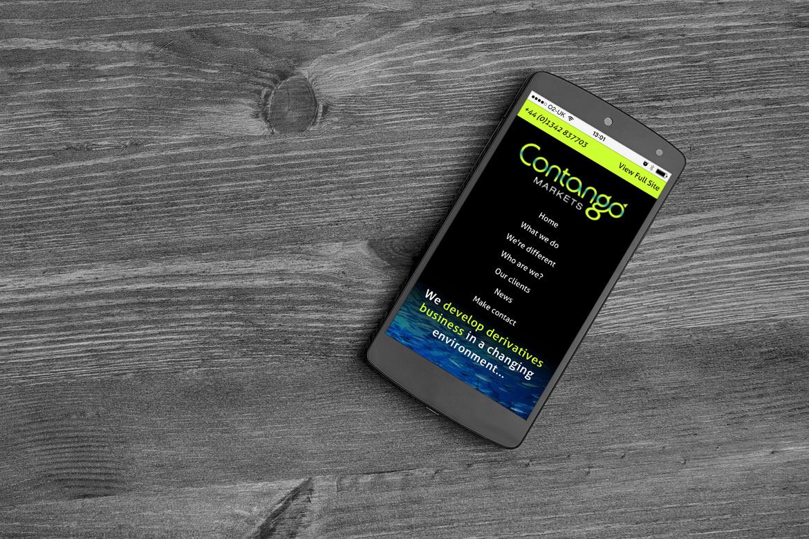 Mobile friendly website design for business development company