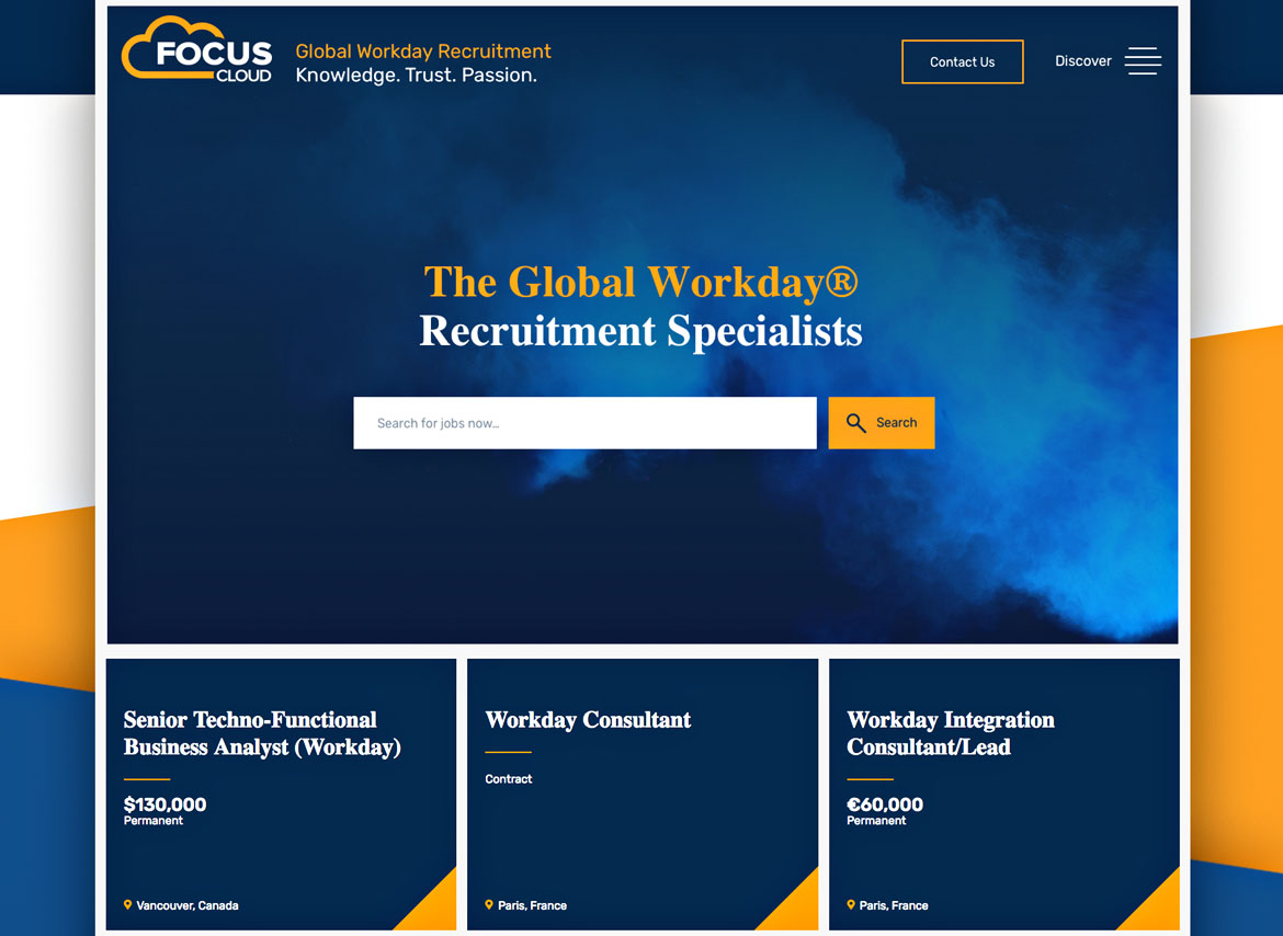 Recruitment agency website design