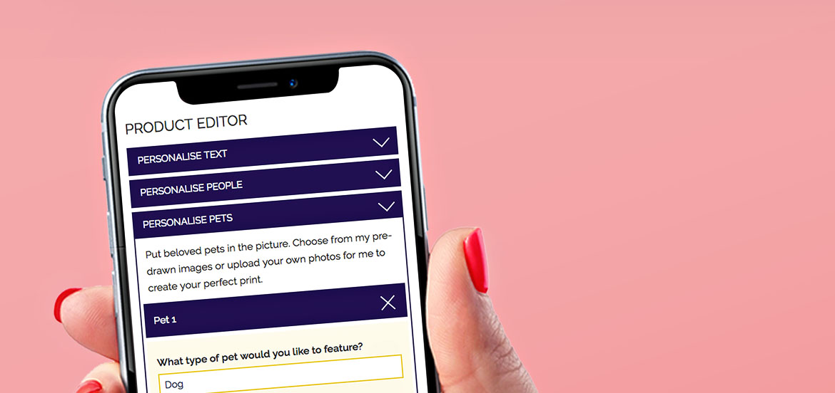 Website design for personalised contemporary illustration studio in Bristol