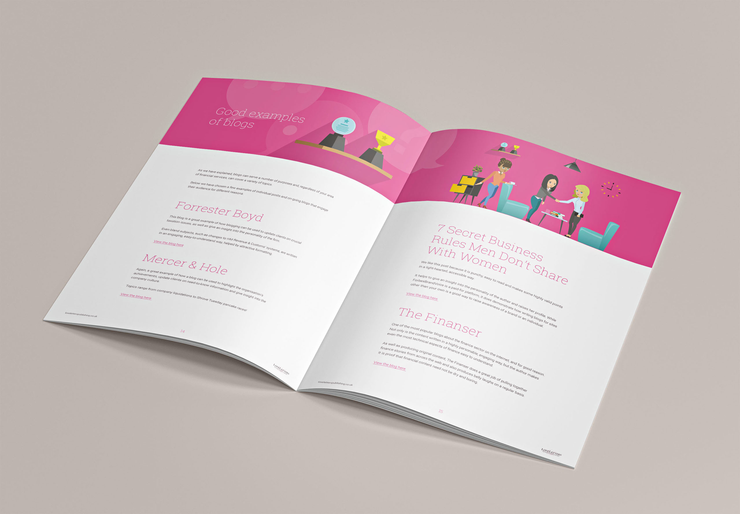 Digital marketing publication article design