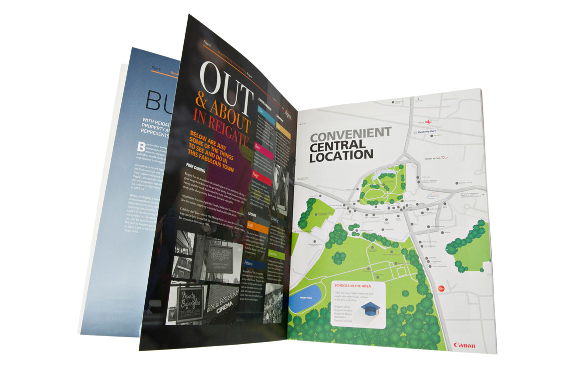 Property developemnt brochure design for The Apex, Reigate