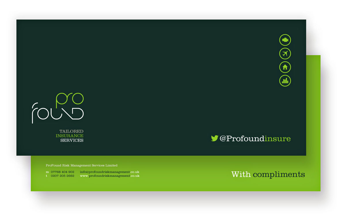 brand identity design insurance services company ProFound Risk Management