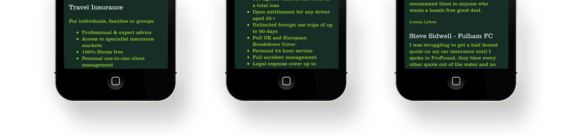 Responsive website and user experience design for desktops, laptops, tablets and mobile phones