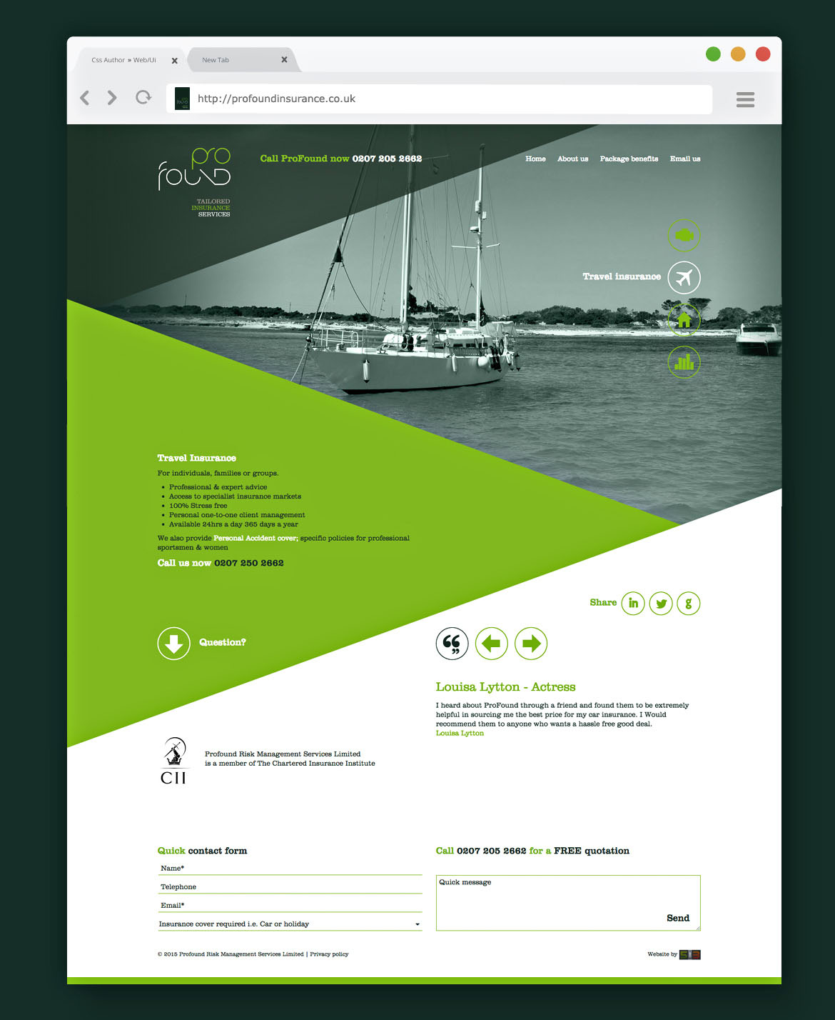 Responsive website and user experience design for desktops, laptops, tablets and mobile phones