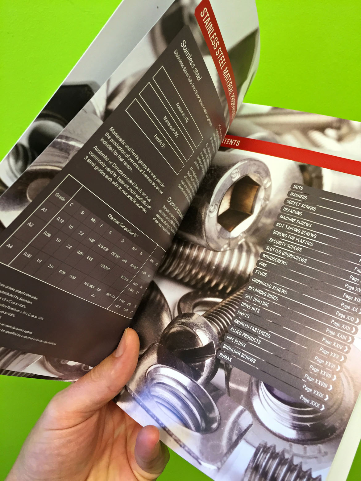 eCatalogue data organisation and process, procedure and print production