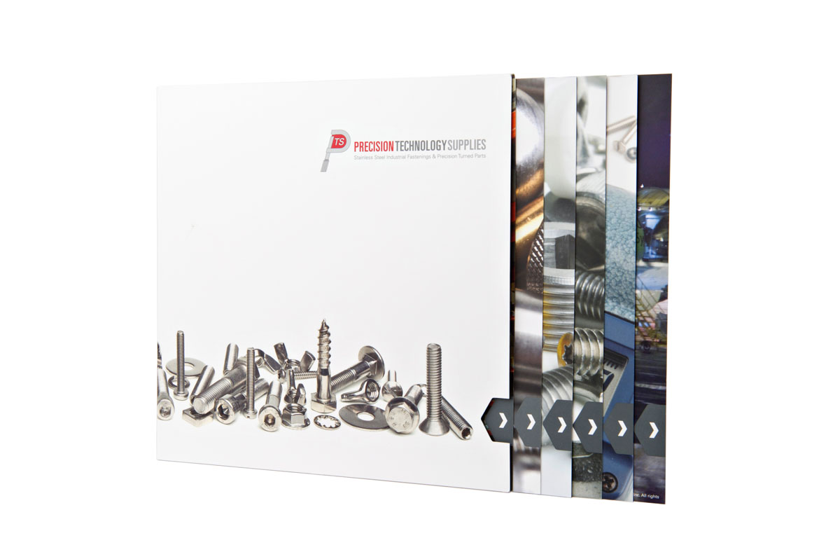 brochure design for European stainless steel fasteners business