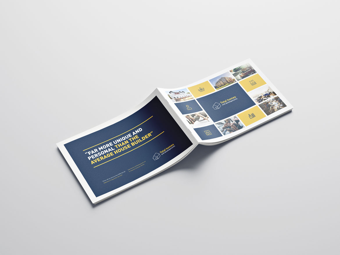 Brochure design for property developer, contractor and investor