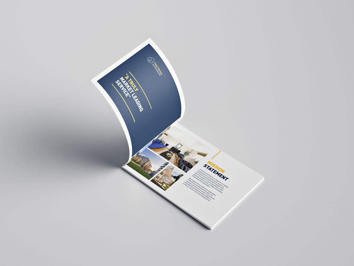 Brochure design for property developer, contractor and investor
