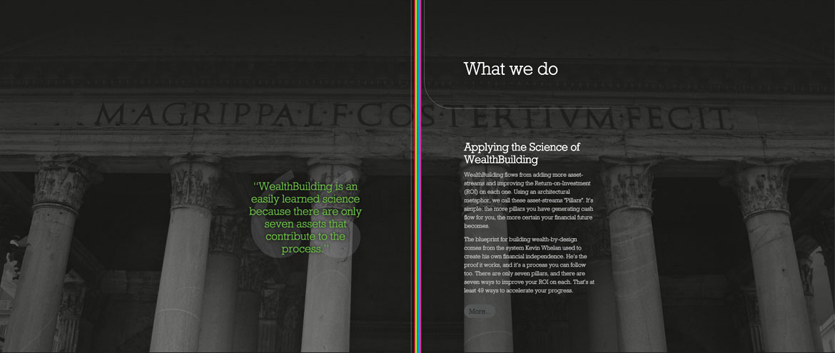 Responsive website design and development for Financial and wealth management company Wealthbuilders