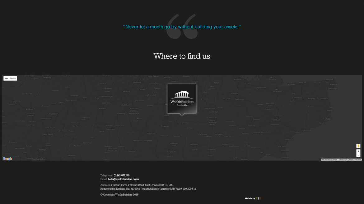 Responsive website design and development for Financial and wealth management company Wealthbuilders